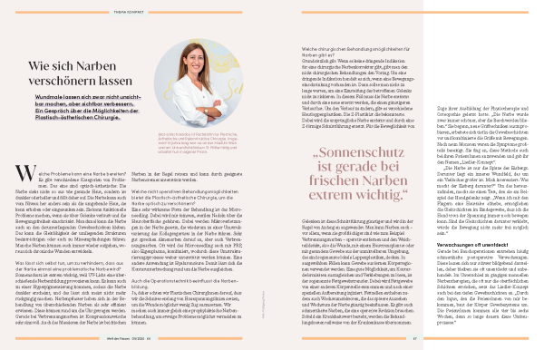 Interview mit Dr.Maria Michaelidou zum Thema: Narben verschönern